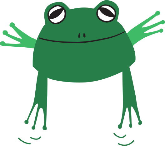 La grenouille English for Frogs qui saute